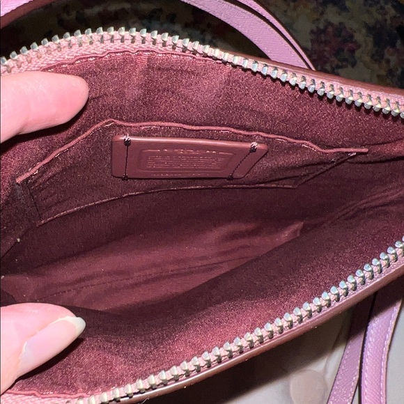 Coach Pink Mini Rowan File Crossbody - Picture 5 of 7